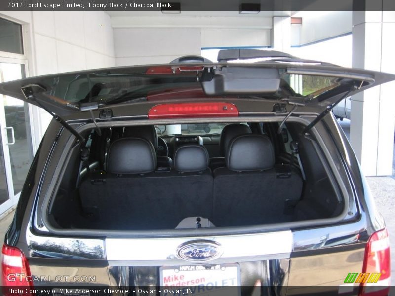 Ebony Black / Charcoal Black 2012 Ford Escape Limited