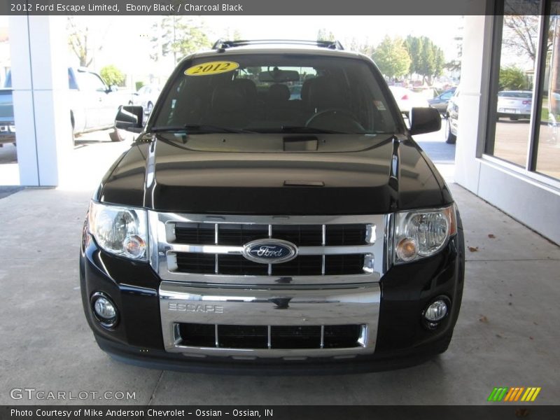 Ebony Black / Charcoal Black 2012 Ford Escape Limited