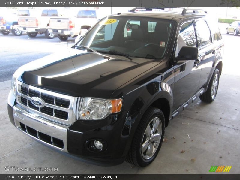 Ebony Black / Charcoal Black 2012 Ford Escape Limited