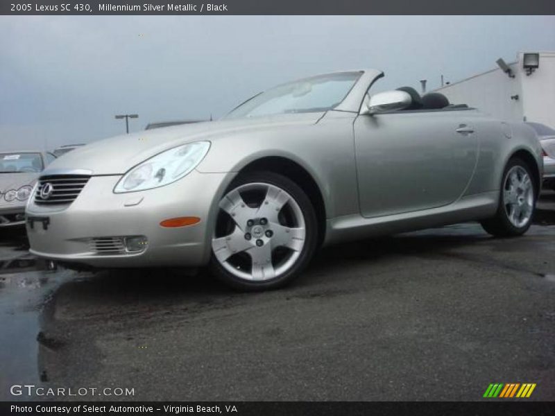 Millennium Silver Metallic / Black 2005 Lexus SC 430