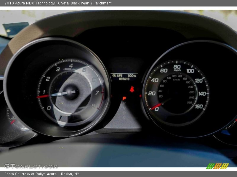 Crystal Black Pearl / Parchment 2010 Acura MDX Technology