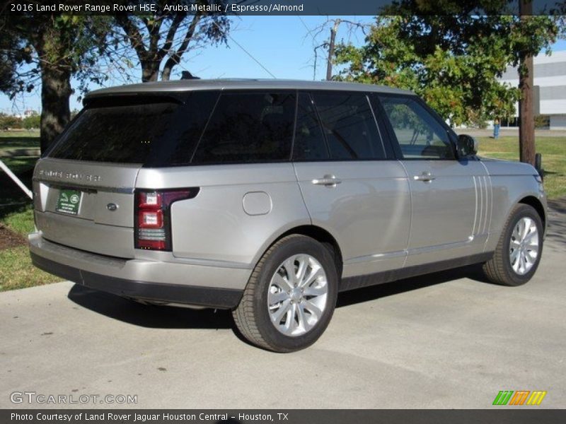 Aruba Metallic / Espresso/Almond 2016 Land Rover Range Rover HSE