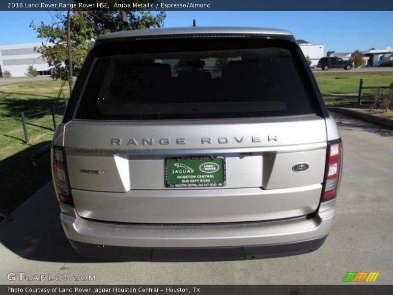 Aruba Metallic / Espresso/Almond 2016 Land Rover Range Rover HSE