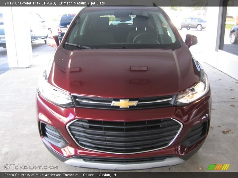 Crimson Metallic / Jet Black 2017 Chevrolet Trax LT AWD