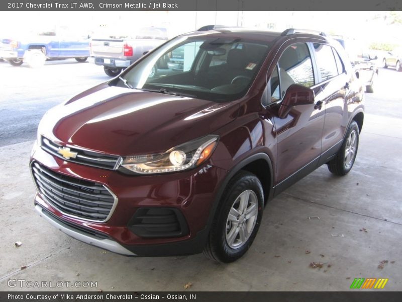 Crimson Metallic / Jet Black 2017 Chevrolet Trax LT AWD
