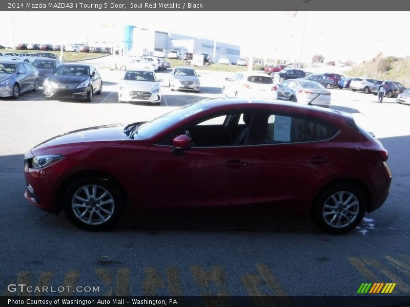 Soul Red Metallic / Black 2014 Mazda MAZDA3 i Touring 5 Door