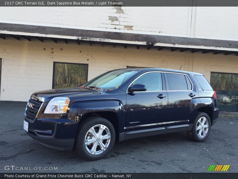 Dark Sapphire Blue Metallic / Light Titanium 2017 GMC Terrain SLE