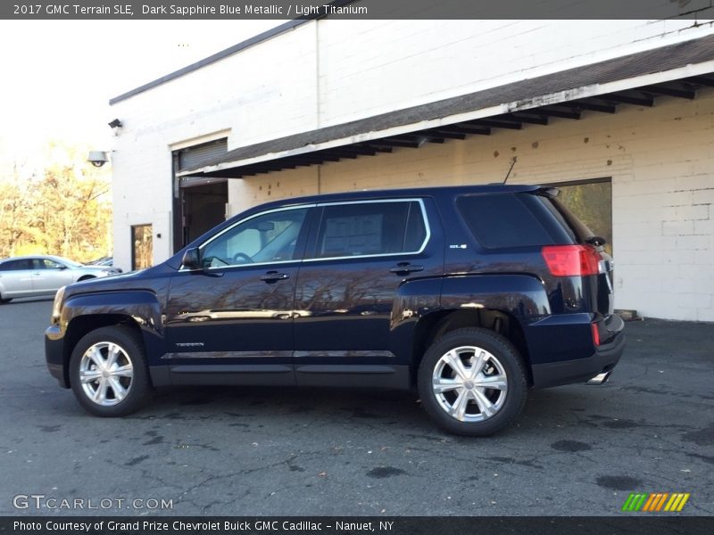Dark Sapphire Blue Metallic / Light Titanium 2017 GMC Terrain SLE