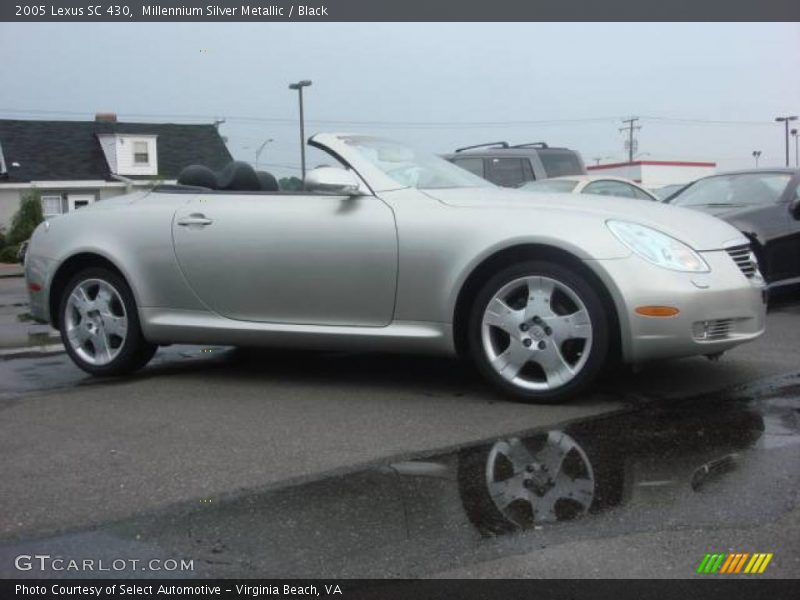 Millennium Silver Metallic / Black 2005 Lexus SC 430