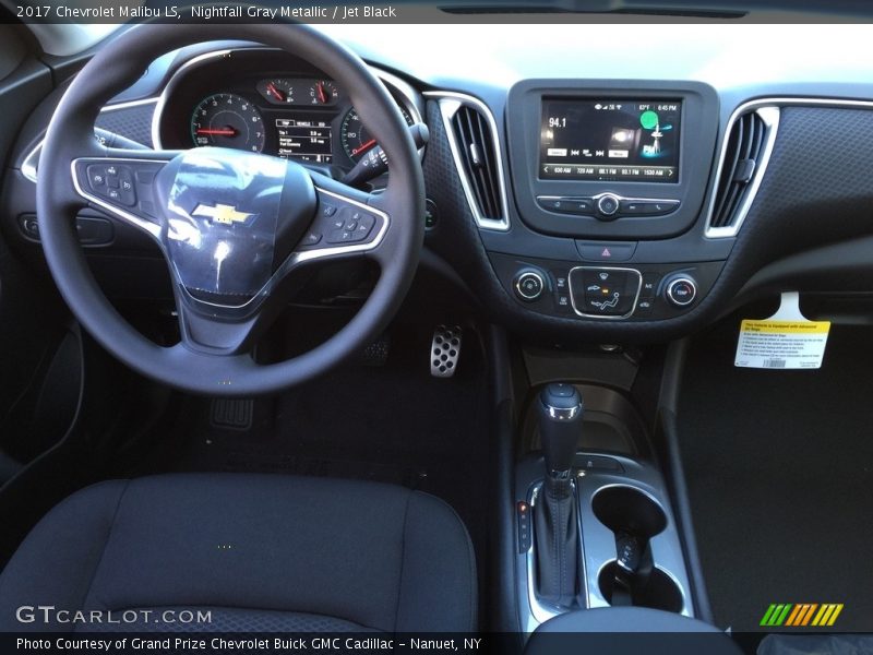 Nightfall Gray Metallic / Jet Black 2017 Chevrolet Malibu LS