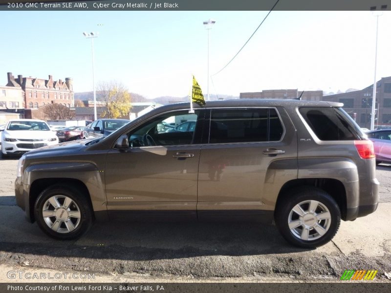 Cyber Gray Metallic / Jet Black 2010 GMC Terrain SLE AWD
