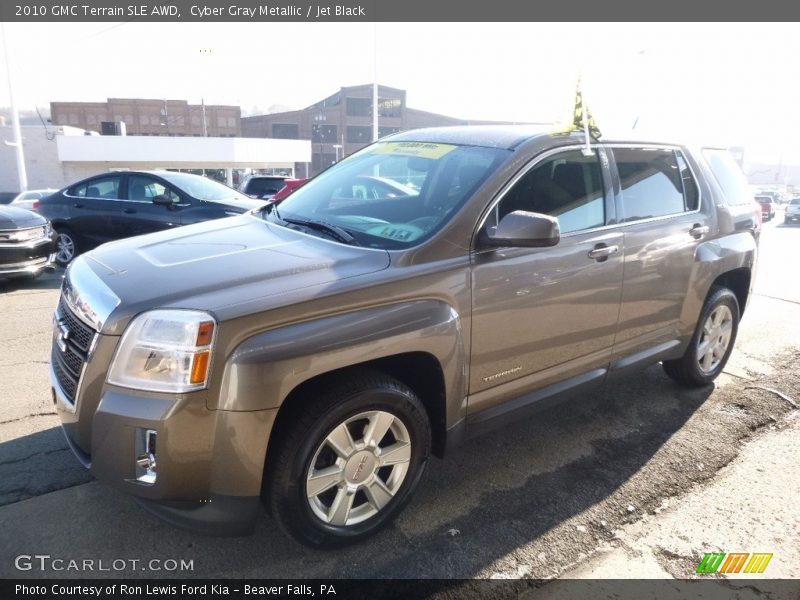 Cyber Gray Metallic / Jet Black 2010 GMC Terrain SLE AWD