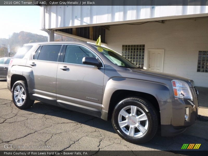Cyber Gray Metallic / Jet Black 2010 GMC Terrain SLE AWD