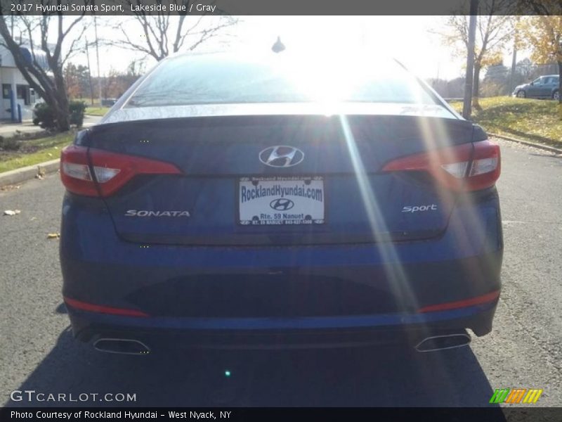 Lakeside Blue / Gray 2017 Hyundai Sonata Sport