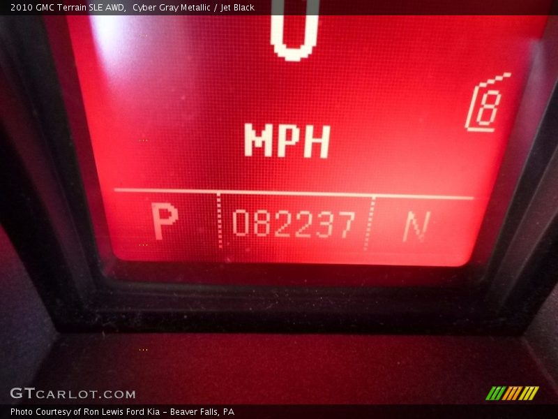 Cyber Gray Metallic / Jet Black 2010 GMC Terrain SLE AWD