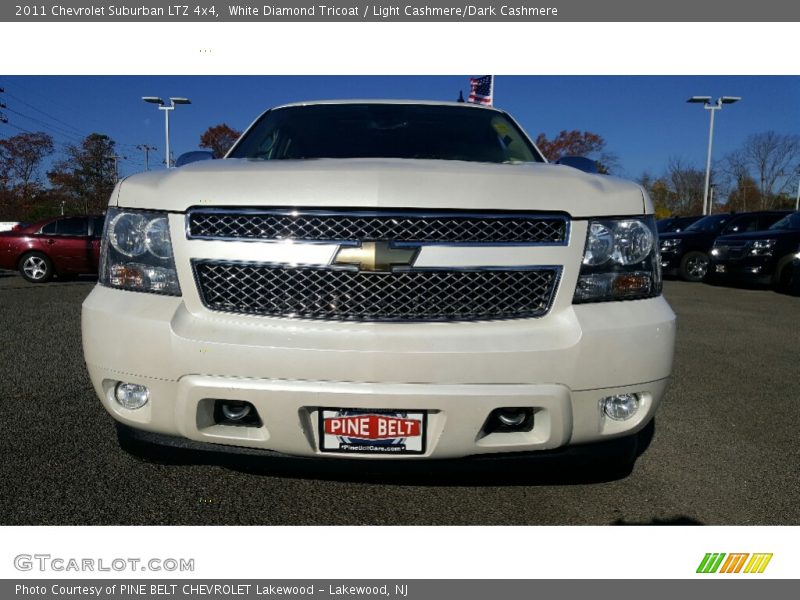 White Diamond Tricoat / Light Cashmere/Dark Cashmere 2011 Chevrolet Suburban LTZ 4x4