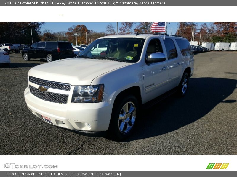 White Diamond Tricoat / Light Cashmere/Dark Cashmere 2011 Chevrolet Suburban LTZ 4x4