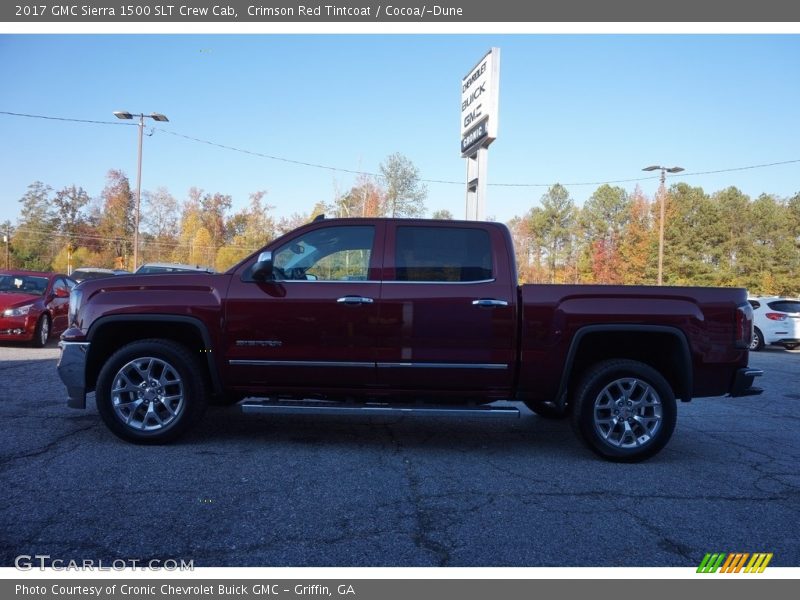 Crimson Red Tintcoat / Cocoa/­Dune 2017 GMC Sierra 1500 SLT Crew Cab