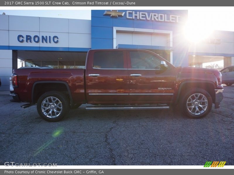 Crimson Red Tintcoat / Cocoa/­Dune 2017 GMC Sierra 1500 SLT Crew Cab
