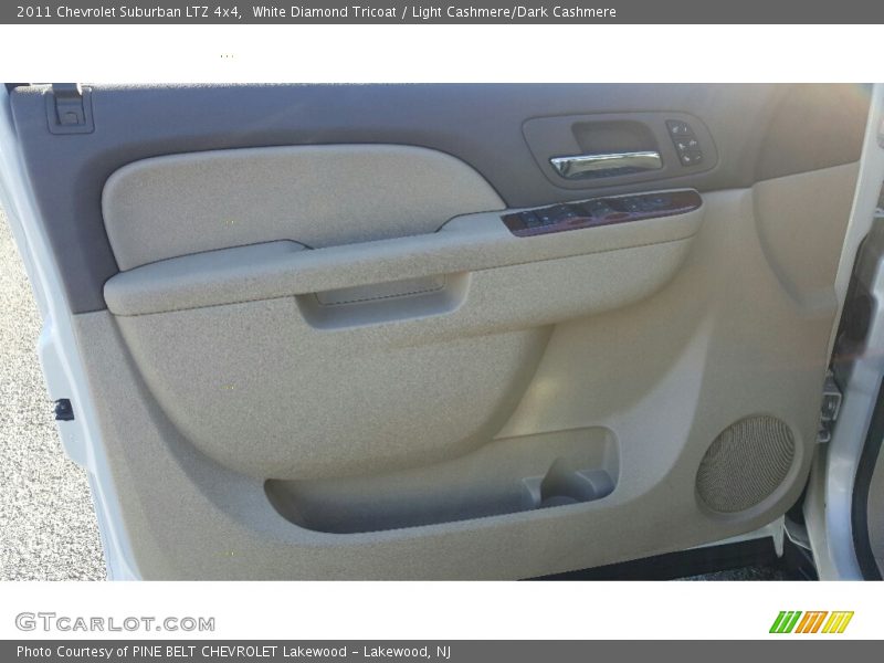 White Diamond Tricoat / Light Cashmere/Dark Cashmere 2011 Chevrolet Suburban LTZ 4x4