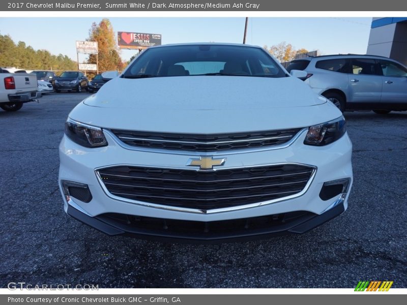 Summit White / Dark Atmosphere/Medium Ash Gray 2017 Chevrolet Malibu Premier