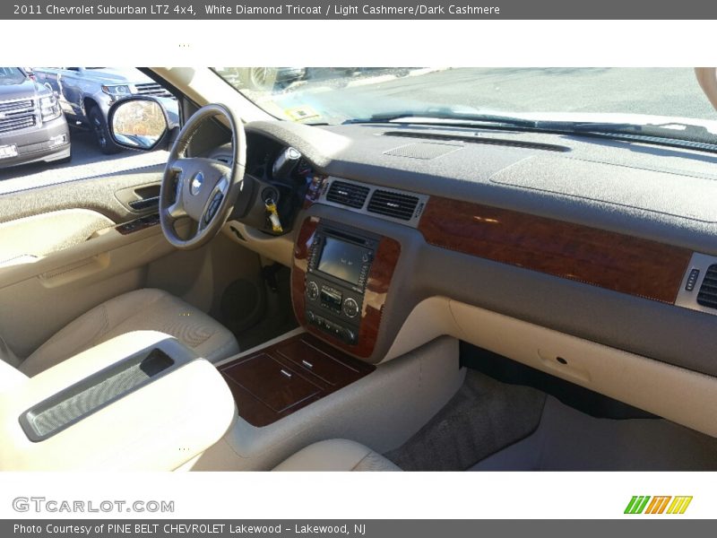 White Diamond Tricoat / Light Cashmere/Dark Cashmere 2011 Chevrolet Suburban LTZ 4x4