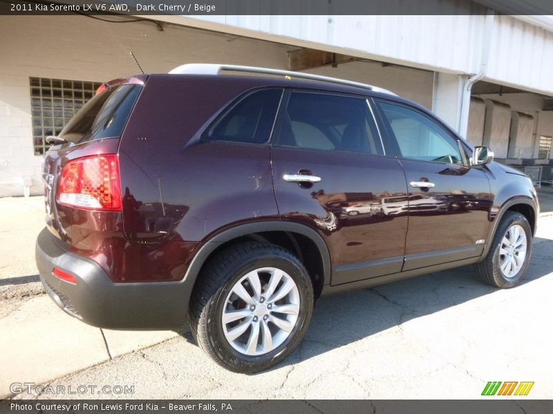 Dark Cherry / Beige 2011 Kia Sorento LX V6 AWD