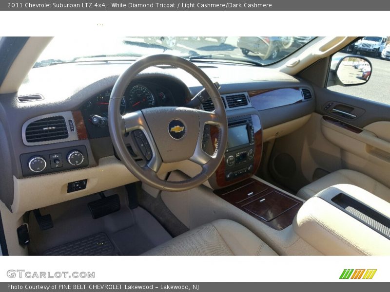 White Diamond Tricoat / Light Cashmere/Dark Cashmere 2011 Chevrolet Suburban LTZ 4x4