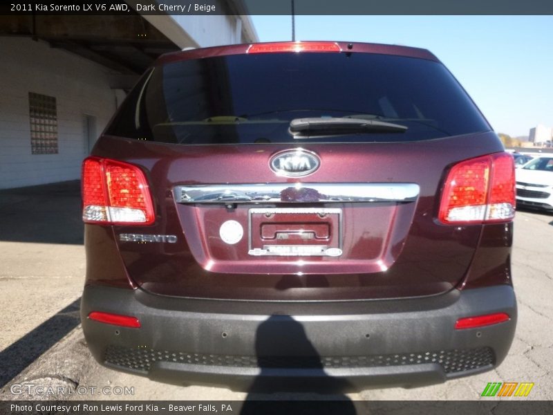 Dark Cherry / Beige 2011 Kia Sorento LX V6 AWD