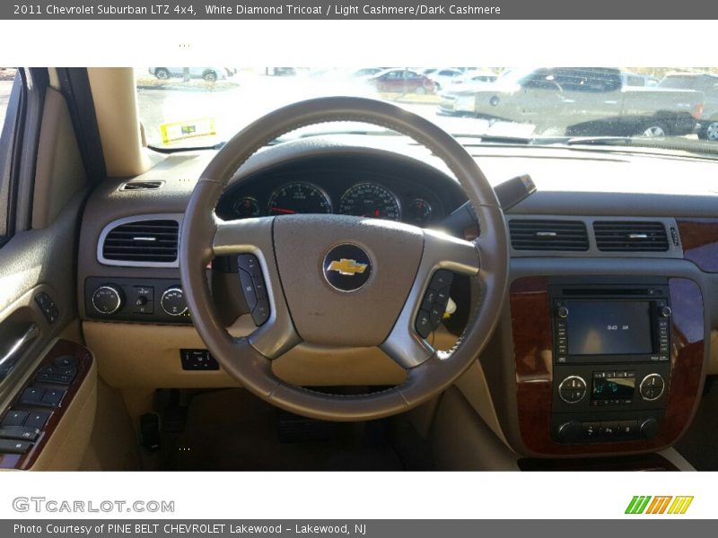 White Diamond Tricoat / Light Cashmere/Dark Cashmere 2011 Chevrolet Suburban LTZ 4x4