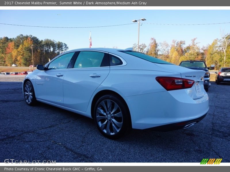 Summit White / Dark Atmosphere/Medium Ash Gray 2017 Chevrolet Malibu Premier