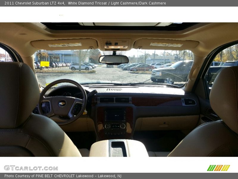 White Diamond Tricoat / Light Cashmere/Dark Cashmere 2011 Chevrolet Suburban LTZ 4x4