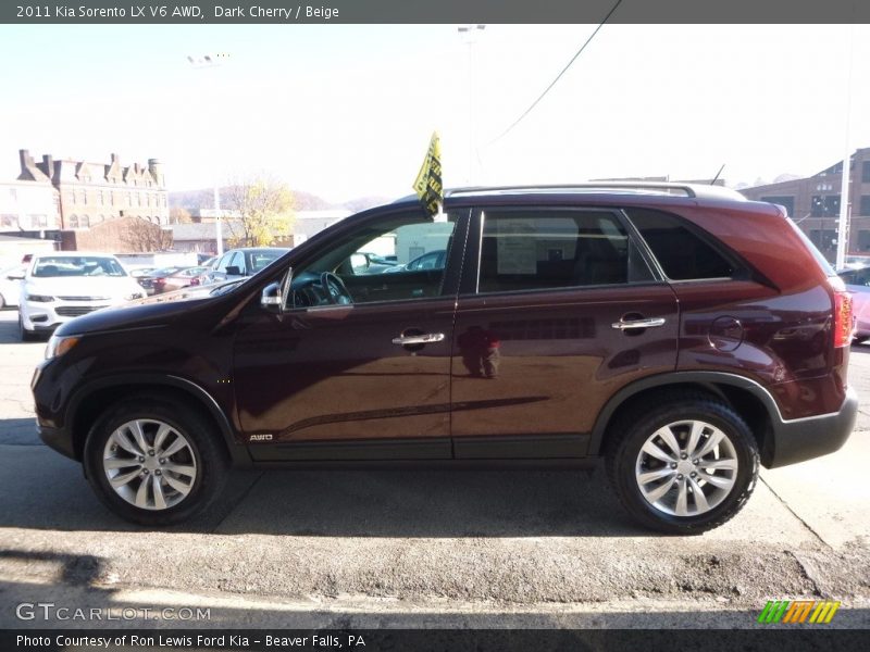 Dark Cherry / Beige 2011 Kia Sorento LX V6 AWD