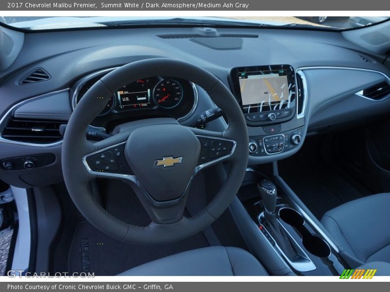 Summit White / Dark Atmosphere/Medium Ash Gray 2017 Chevrolet Malibu Premier