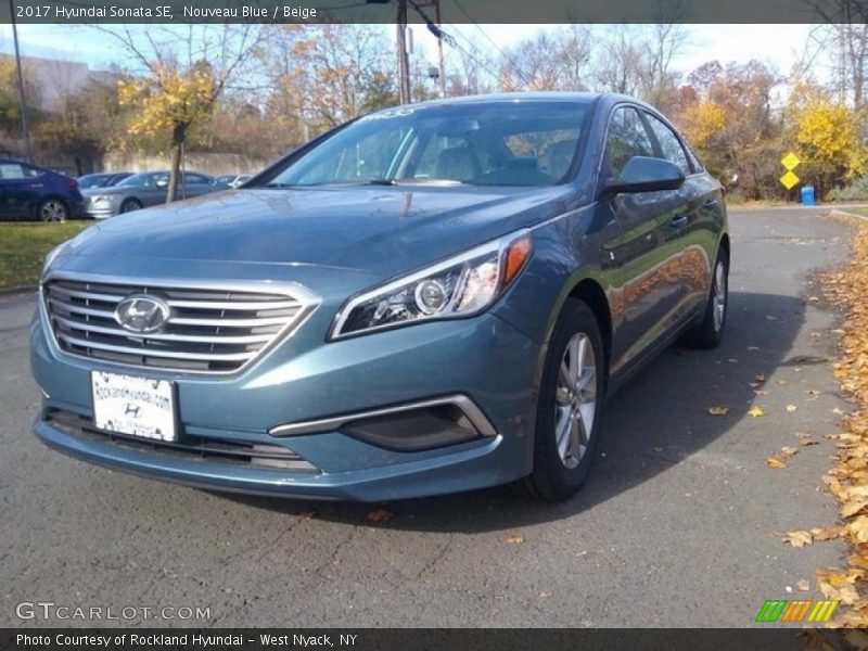 Nouveau Blue / Beige 2017 Hyundai Sonata SE
