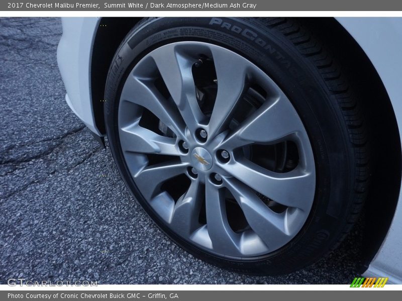 Summit White / Dark Atmosphere/Medium Ash Gray 2017 Chevrolet Malibu Premier