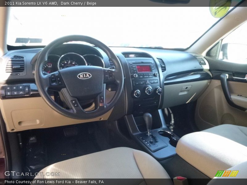 Dark Cherry / Beige 2011 Kia Sorento LX V6 AWD
