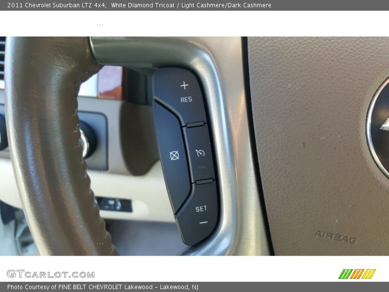 White Diamond Tricoat / Light Cashmere/Dark Cashmere 2011 Chevrolet Suburban LTZ 4x4