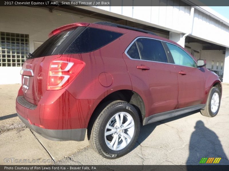 Siren Red Tintcoat / Jet Black 2017 Chevrolet Equinox LT AWD
