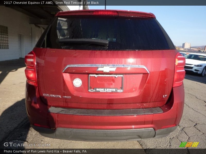 Siren Red Tintcoat / Jet Black 2017 Chevrolet Equinox LT AWD