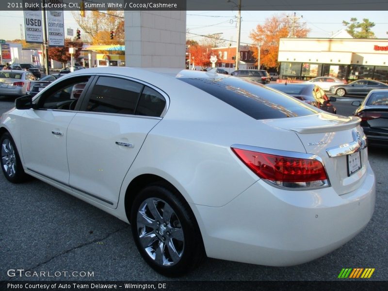 Summit White / Cocoa/Cashmere 2011 Buick LaCrosse CXL