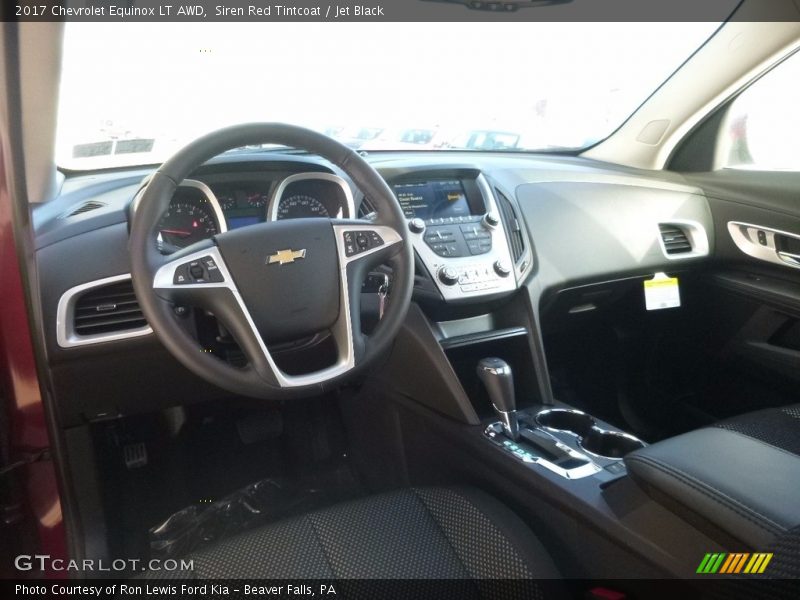 Siren Red Tintcoat / Jet Black 2017 Chevrolet Equinox LT AWD