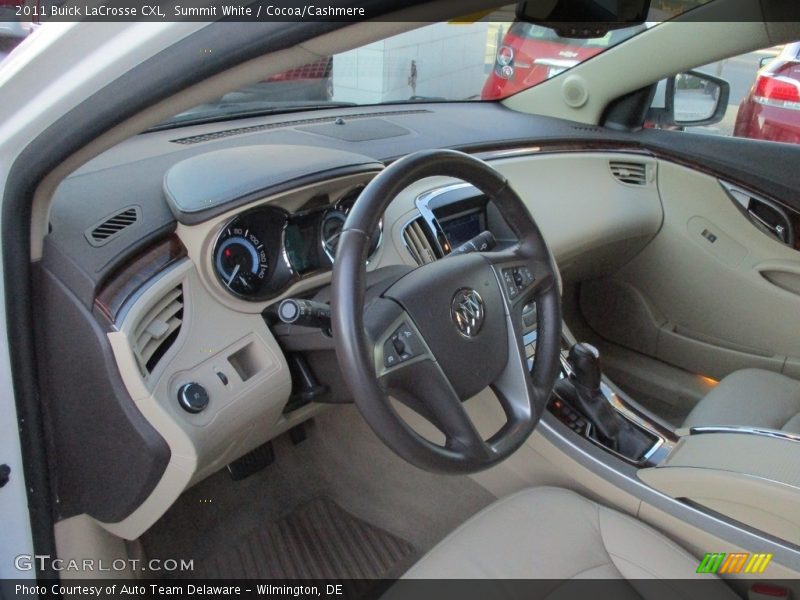 Summit White / Cocoa/Cashmere 2011 Buick LaCrosse CXL