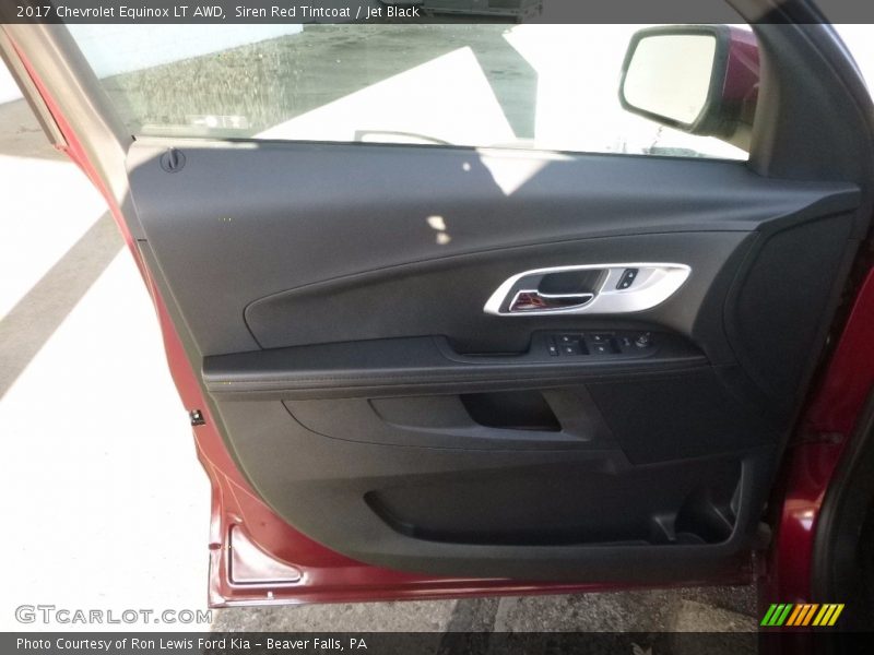 Siren Red Tintcoat / Jet Black 2017 Chevrolet Equinox LT AWD