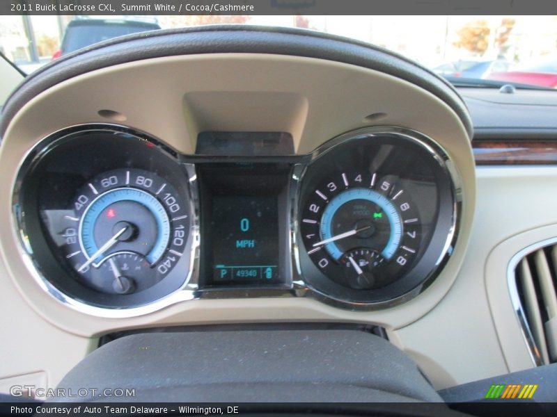 Summit White / Cocoa/Cashmere 2011 Buick LaCrosse CXL
