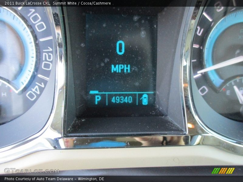 Summit White / Cocoa/Cashmere 2011 Buick LaCrosse CXL