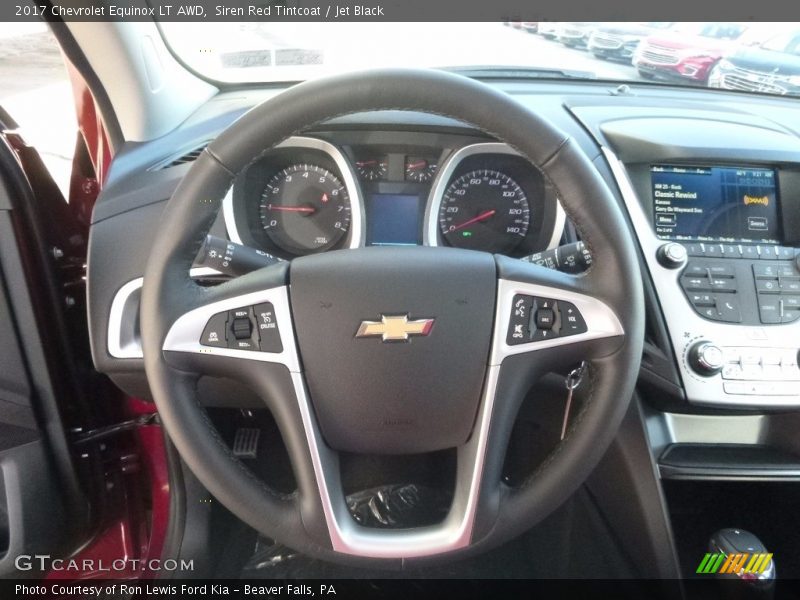 Siren Red Tintcoat / Jet Black 2017 Chevrolet Equinox LT AWD