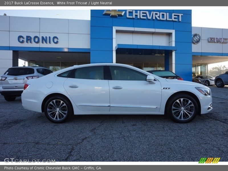White Frost Tricoat / Light Neutral 2017 Buick LaCrosse Essence