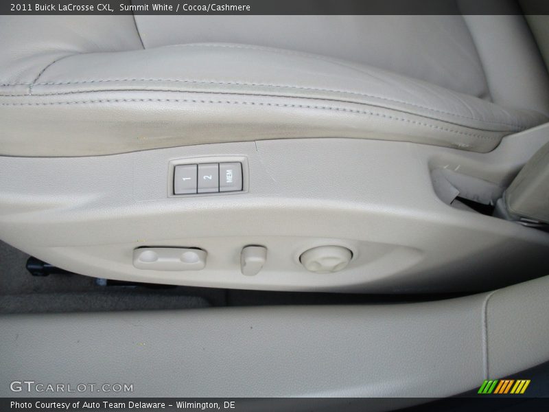 Summit White / Cocoa/Cashmere 2011 Buick LaCrosse CXL