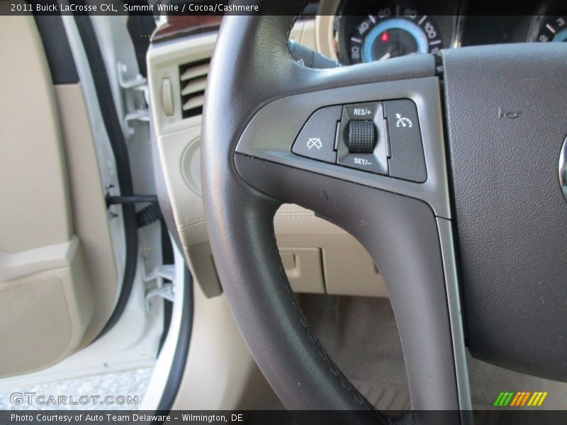 Summit White / Cocoa/Cashmere 2011 Buick LaCrosse CXL